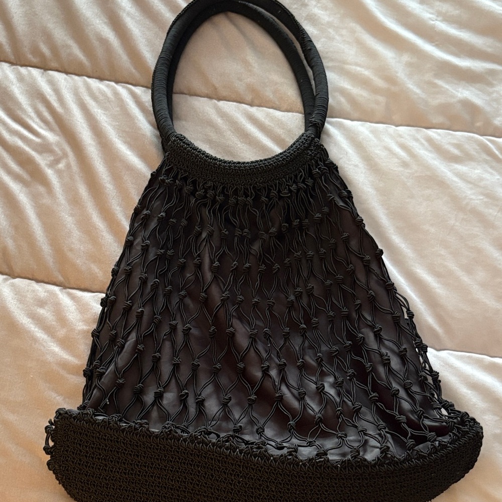 Black Knitted Women's Bag